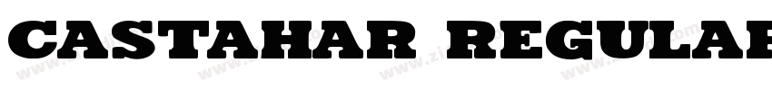 Castahar Regular字体转换
